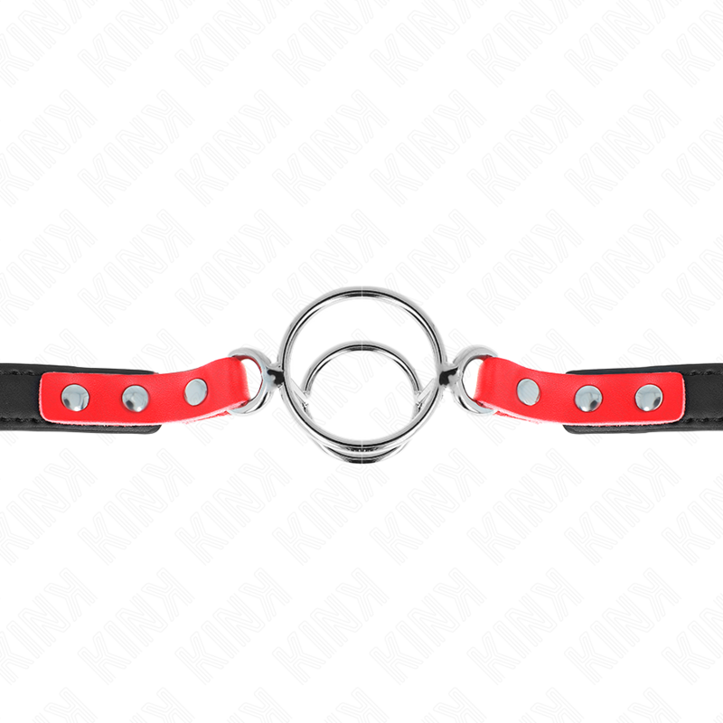 KINK MORDAZA CON MaLTIPLES JUNTAS TaRICAS 4 48 CM ROJO AJUSTABLE 38 X 56 CM