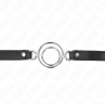 KINK MORDAZA CON MaLTIPLES JUNTAS TaRICAS 5 CM NEGRO 63 X 25 CM