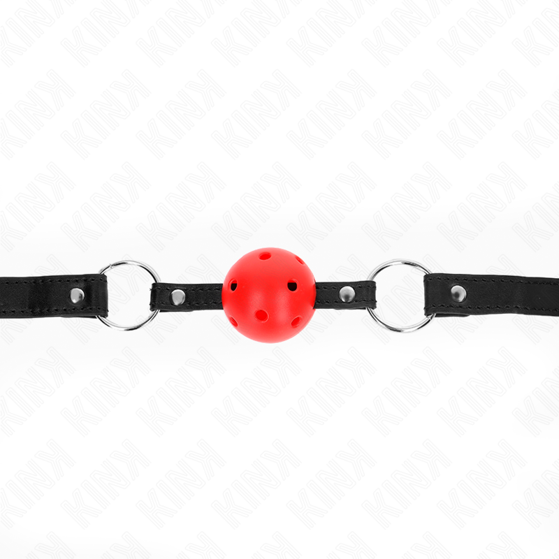 KINK MORDAZA DE BOLA 45 CM ROJA DURA HUECA MODELO 1 635 X 2 CM