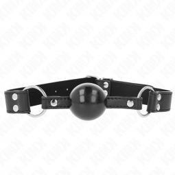 KINK MORDAZA DE BOLA 4 CM SUAVE Y SaLIDA CON CORREA DE POLIPIEL 62 x 25 CM AJUSTABLE 42 58 CM