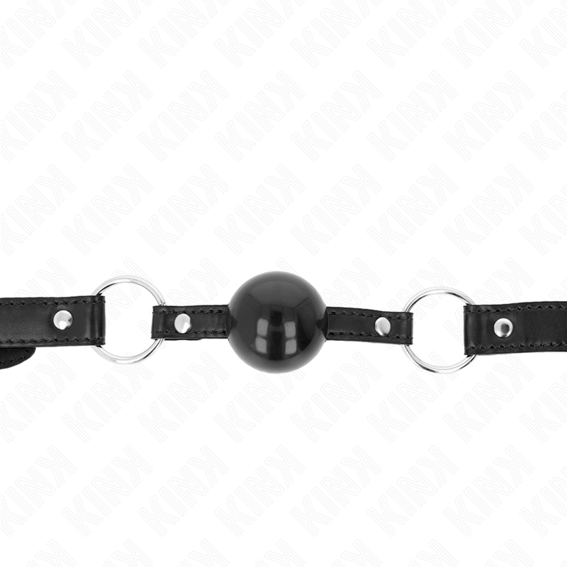 KINK MORDAZA DE BOLA 4 CM TPE NEGRO 60 x 2 CM