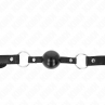 KINK MORDAZA DE BOLA 4 CM TPE NEGRO 60 x 2 CM