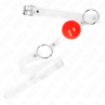 KINK MORDAZA DE BOLA ROJA DE PVC TRANSPARENTE AJUSTABLE