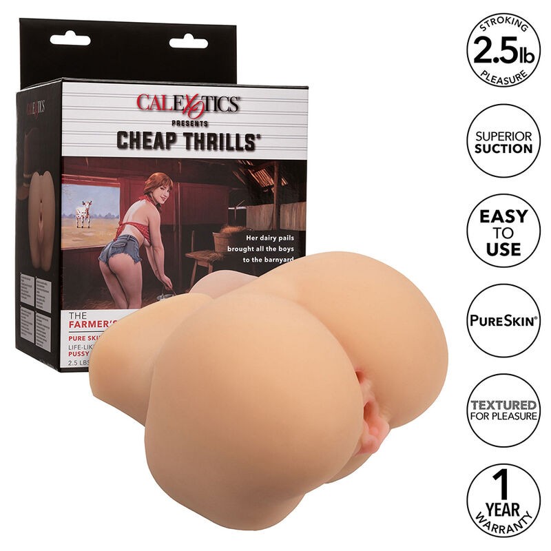 CALEXOTICS THE FARMERS DAUGHTER DOBLE MASTURBADOR REALaSTICO NATURAL