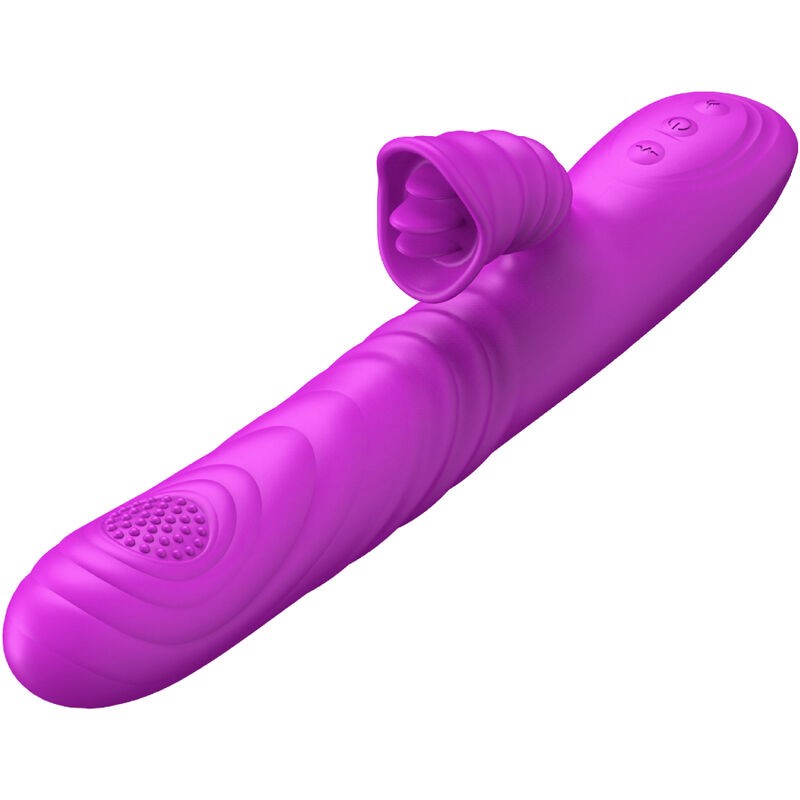 ARMONY ANGELIA VIBRADOR MULTIFUNCION CON LENGUA ESTIMULADORA EFECTO CALOR VIOLETA