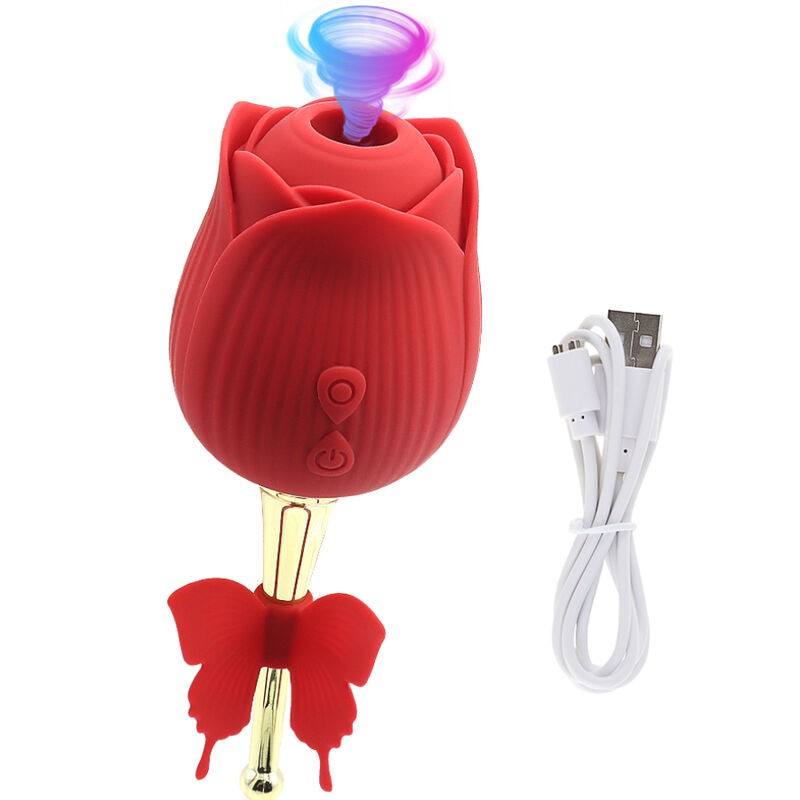 ARMONY BUTTERFLY FLOWER SUCCIONADOR ROJO