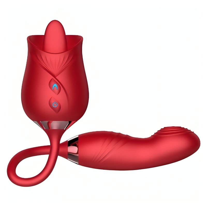 ARMONY DELIGHT FLOWER VIBRADOR BUMPING CON LENGUA ROJO