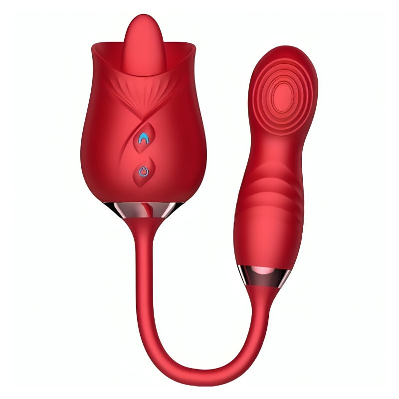 ARMONY DELIGHT FLOWER VIBRADOR BUMPING CON LENGUA ROJO