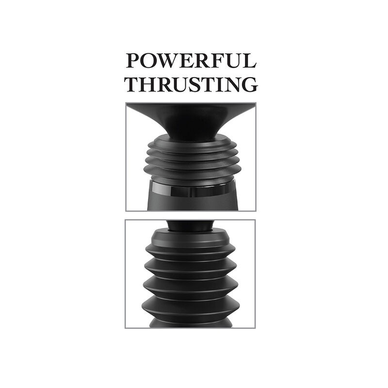 FETISH FANTASY SERIES BODY DOCK THRUSTER SUJETA DILDOS CON 7 MODOS DE EMPUJE NEGRO