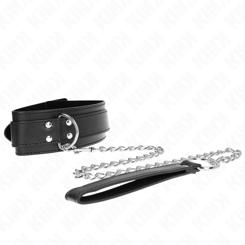 KINK COLLAR CON CORREA DE ENCAJE 75 CM MODELO SCANDAL 44 X 10 CM