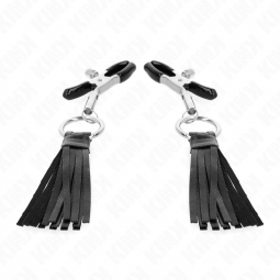 KINK PINZAS PARA PEZONES CON BORLAS DE POLIPIEL 6 CM