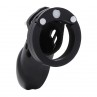 HIDDEN DESIRE EXTREME JAULA DE CASTIDAD SILICONA TALLA L NEGRO