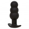 CALEXOTICS ROCK BOTTOM PLUG ANAL CON CUENTAS 10 VIBRACIONES SILICONA NEGRO