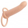 CALEXOTICS MAXX DOBLE PENETRADOR ACANALADO 10 VIBRACIONES NATURAL