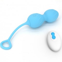 ARMONY BLOSSOMS PESAS VAGINALES VIBRADOR CONTROL REMOTO 10 VIBRACIONES AZUL