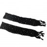 SUBBLIME 952174 BODYSTOCKING DE REJILLA CON GUANTES Y DIAMANTES NEGRO TALLA aNICA