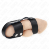 KINK ANILLO JAULA PENE CUERO CON DIVISOR DE BOLAS AJUSTABLE