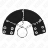KINK ANILLO PENE 4 CM CADENA 7 CM METAL CON CINTURaN POLIPIEL
