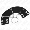 KINK ANILLO PENE 4 CM CADENA 7 CM METAL CON CINTURaN POLIPIEL