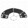 KINK ANILLO PENE 4 CM CADENA 7 CM METAL CON CINTURaN CUERO