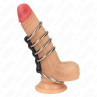 KINK 5 ANILLOS PENE 37 CM A 5 CM METAL CONECTADOS POR CUERO