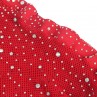 SUBBLIME 952181 BODYSTOCKING DE REJILLA CON GUANTES Y DIAMANTES ROJO TALLA aNICA