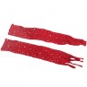 SUBBLIME 952181 BODYSTOCKING DE REJILLA CON GUANTES Y DIAMANTES ROJO TALLA aNICA