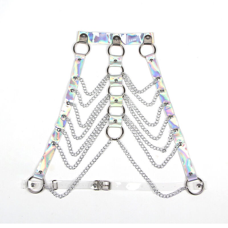 SUBBLIME 953737 ARNaS DE PECHO CON ANILLOS Y CADENAS PLATA TALLA aNICA
