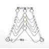 SUBBLIME 953737 ARNaS DE PECHO CON ANILLOS Y CADENAS PLATA TALLA aNICA