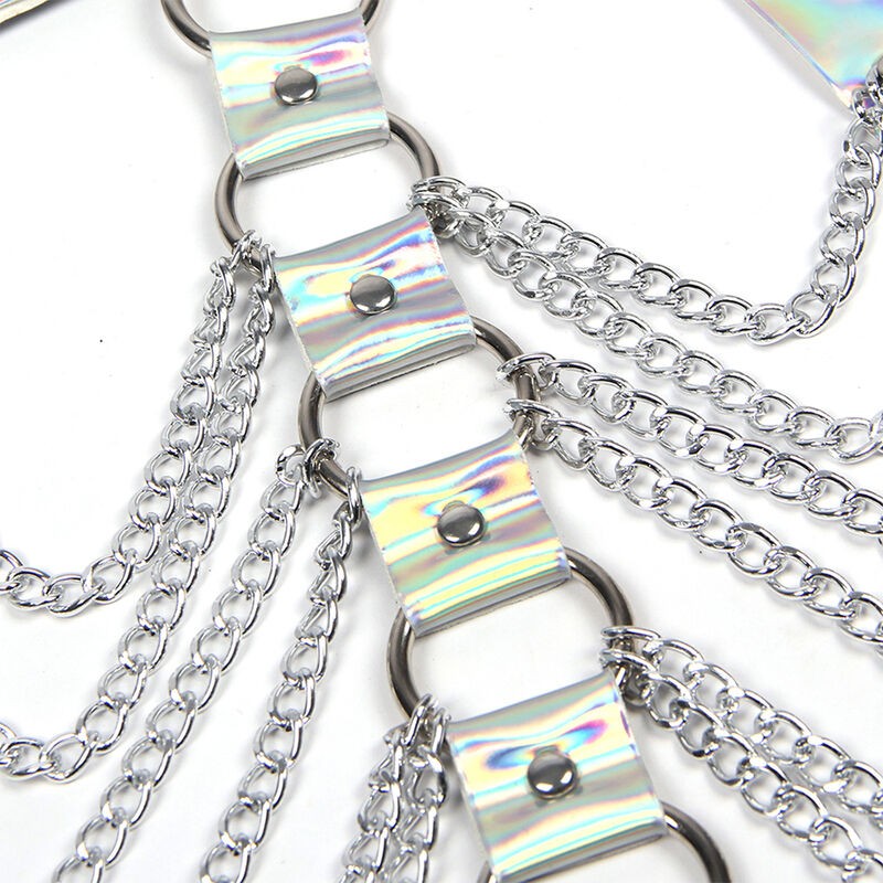 SUBBLIME 953737 ARNaS DE PECHO CON ANILLOS Y CADENAS PLATA TALLA aNICA