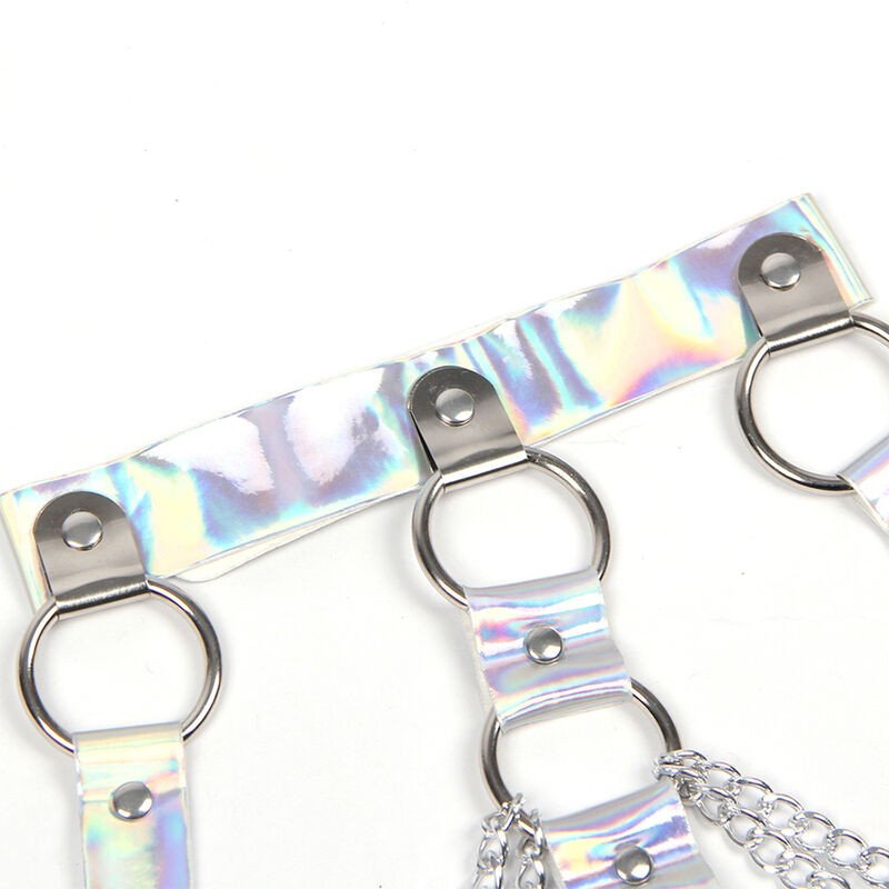 SUBBLIME 953737 ARNaS DE PECHO CON ANILLOS Y CADENAS PLATA TALLA aNICA