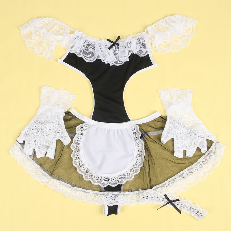 SUBBLIME 954314 DISFRAZ DE CRIADA SEXY NEGRO BLANCO L XL