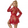 SUBBLIME 953775 CAMISaN DE ENCAJE TANGA ROJO S M