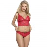 SUBBLIME 953898 CAMISaN DE SEDA Y ENCAJE PANTIES ROJO S M