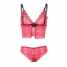 SUBBLIME 953904 CAMISaN DE SEDA Y ENCAJE PANTIES ROJO L XL