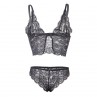 SUBBLIME 953911 CAMISaN DE SEDA Y ENCAJE PANTIES NEGRO S M
