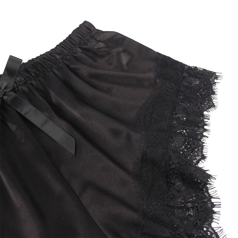 SUBBLIME 953935 CAMISaN INFORMAL DE SEDA PANTALaN ENCAJE NEGRO S M