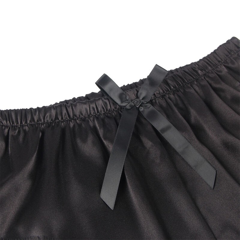 SUBBLIME 953942 CAMISaN INFORMAL DE SEDA PANTALaN ENCAJE NEGRO L XL