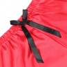 SUBBLIME 953959 CAMISaN INFORMAL DE SEDA PANTALaN ENCAJE NEGRO ROJO S M