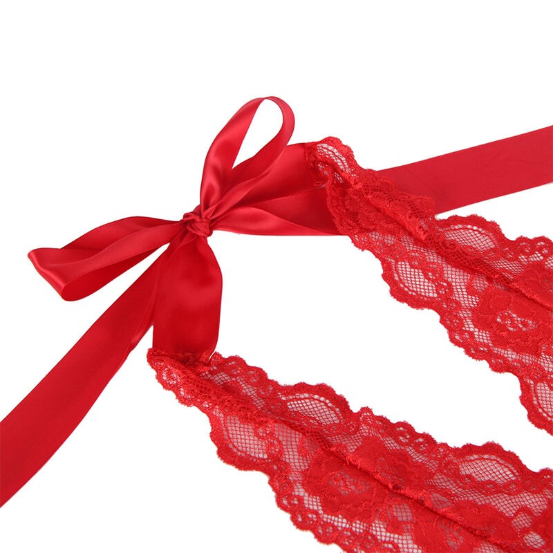 SUBBLIME 953980 BODY SEXY CON VOLANTES CINTURaN ROJO L XL