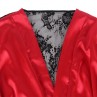 SUBBLIME 954017 CAMISOLA DE ENCAJE ESPALDA TRANSPARENTE TANGA ROJO NEGRO S M
