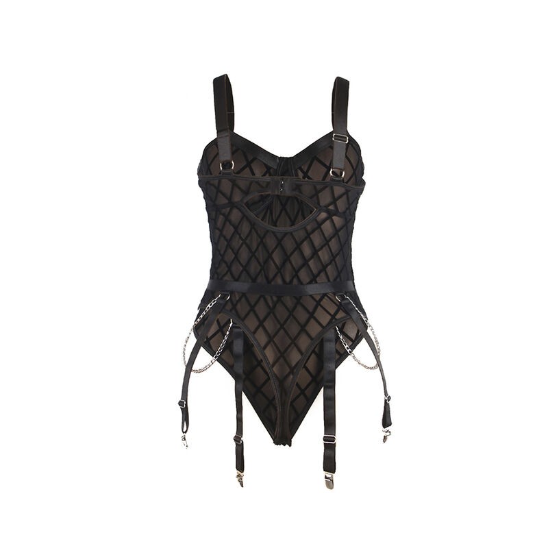 SUBBLIME 954260 BODY CON CADENAS LIGUEROS NEGRO S M