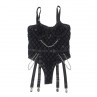 SUBBLIME 954260 BODY CON CADENAS LIGUEROS NEGRO S M