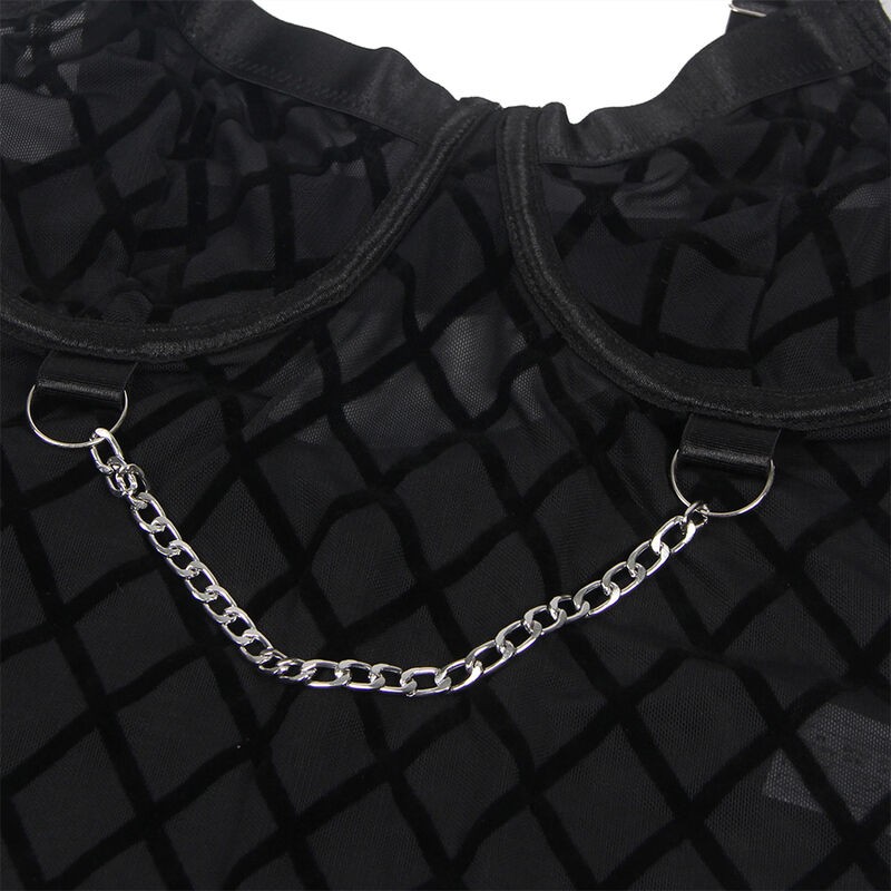 SUBBLIME 954260 BODY CON CADENAS LIGUEROS NEGRO S M