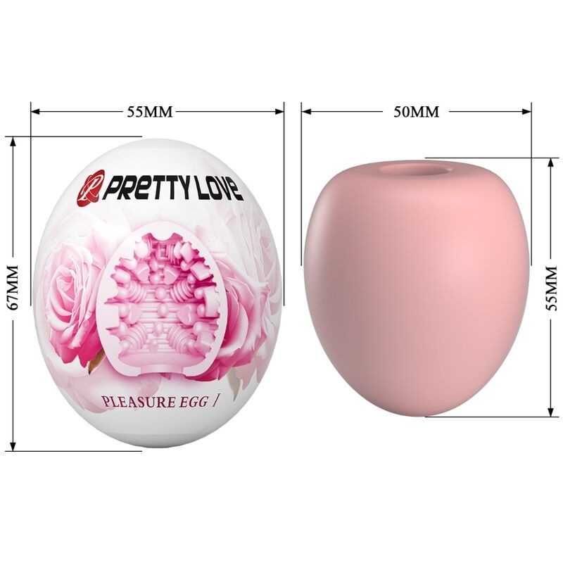 PRETTY LOVE MASTURBADOR MASCULINO HUEVO ROSA