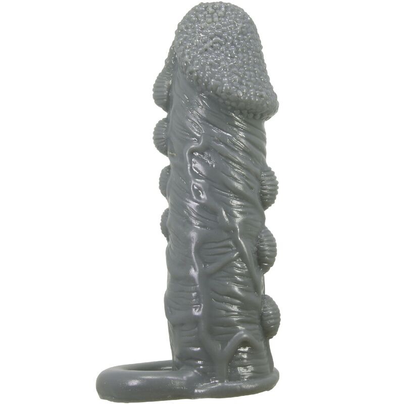 PRETTY LOVE FUNDA REALaSTICA ALARGADORA Y RETARDANTE PARA PENE GRIS