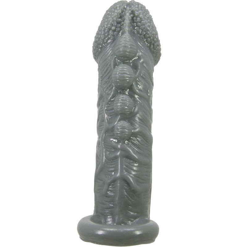 PRETTY LOVE FUNDA REALaSTICA ALARGADORA Y RETARDANTE PARA PENE GRIS