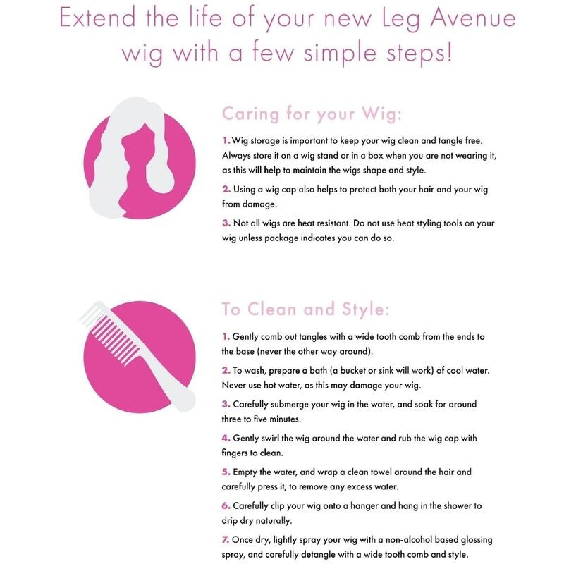 LEG AVENUE PELUCA CORTA DE CORTE BOB NATURAL NEGRO