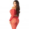 LEG AVENUE CROP TOP MEDIAS ROJO TALLA aNICA