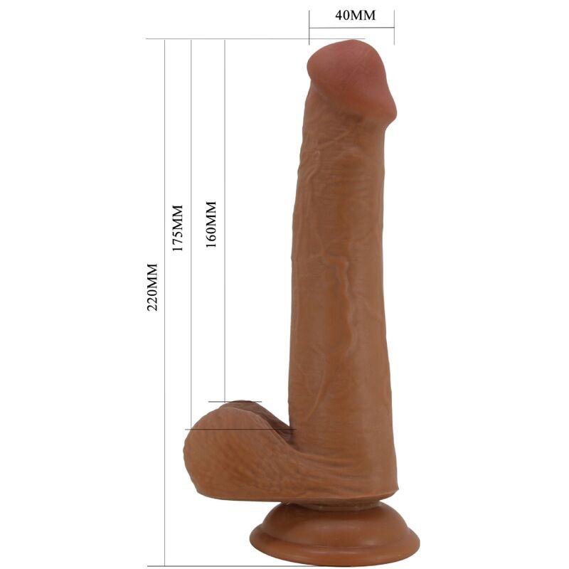PRETTY LOVE TALLEN DILDO REALaSTICO 22 CM MULATO